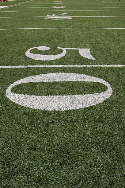istock American Football Field with Yard Lines 92671996