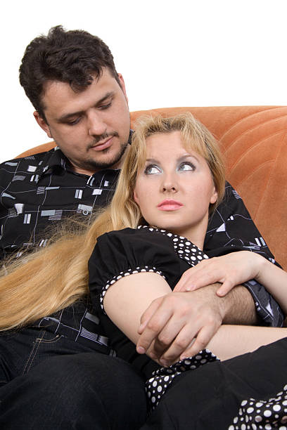istock Adult couple on the sofa 92672406
