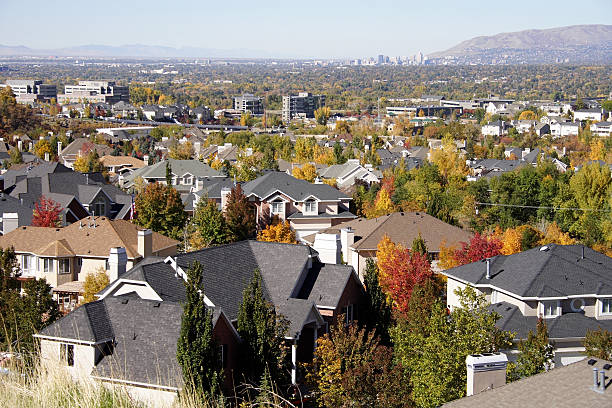 istock Suburbs and the city 92672623