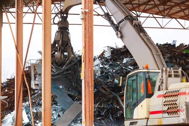 istock Scrap metal for industrial recycling. 926726822