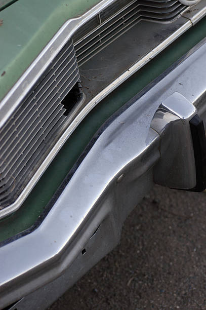 istock Seventies car grille and front bumper 92672702