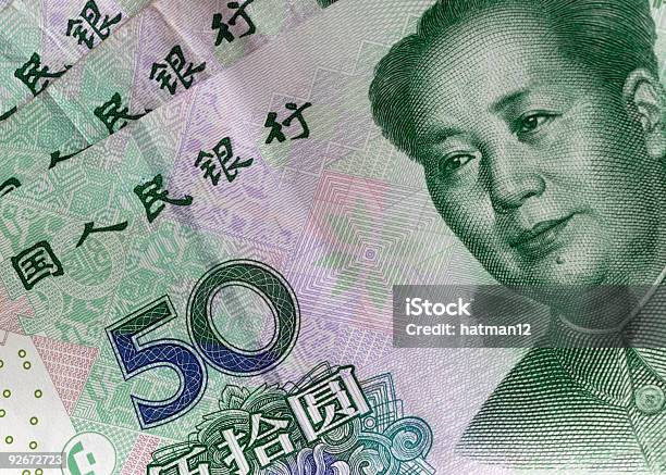 Photo libre de droit de Yuan 50 Avec Caractères banque d'images et plus d'images libres de droit de Angle - Angle, Asie, Au bord de