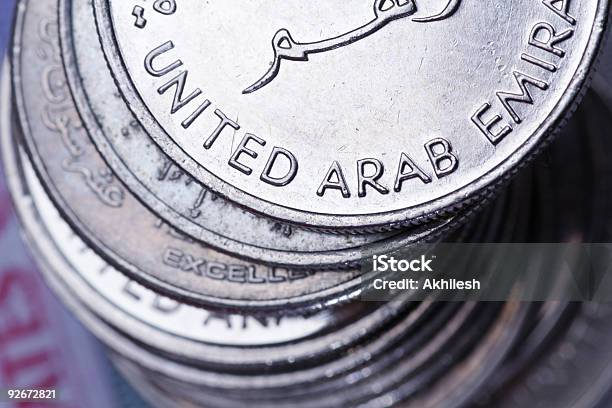 Unidade Monetária Dos Emiratos Árabes Unidos Moedas - Fotografias de stock e mais imagens de Abu Dhabi