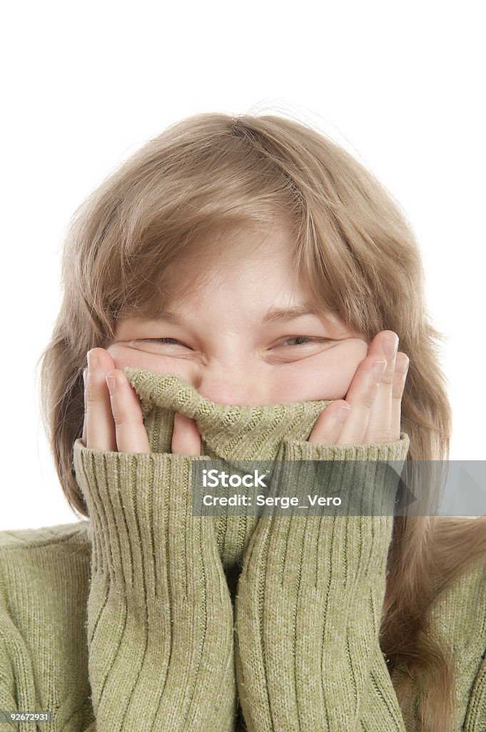 Young woman  embrassed  20-24 Years Stock Photo