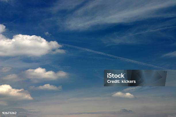 Blue Sky And White Clouds Stock Photo - Download Image Now - Above, Blue, Bright