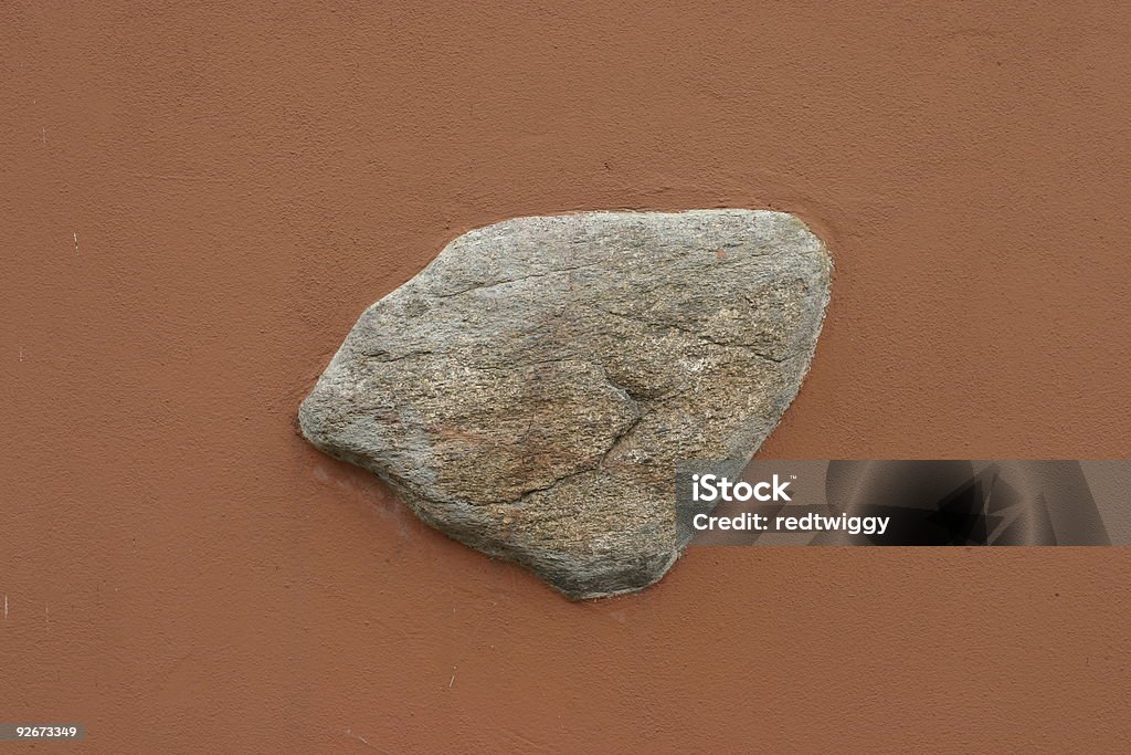 stone dans le mur - Photo de Blanc libre de droits
