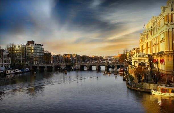 istock Amsterdam City's Streets and Canals on a cloudy day 926735024