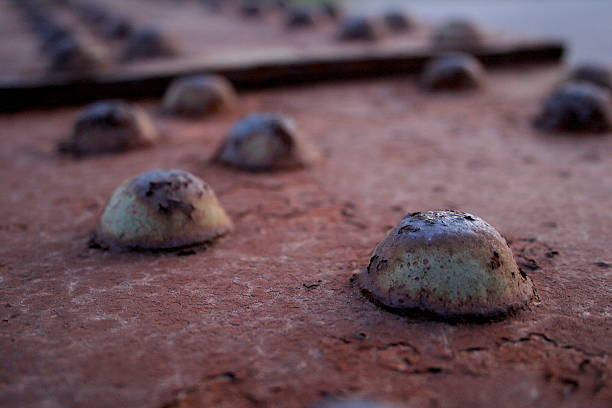 Metallic Alien Landscape stock photo