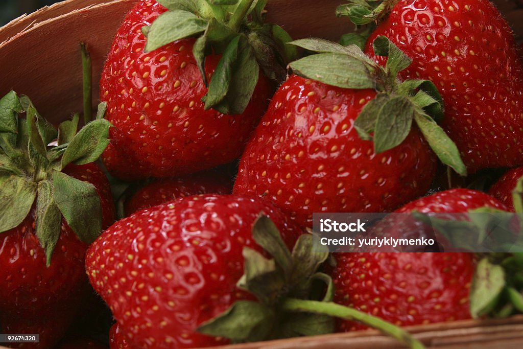 Strawberries in basket  Abundance Stock Photo
