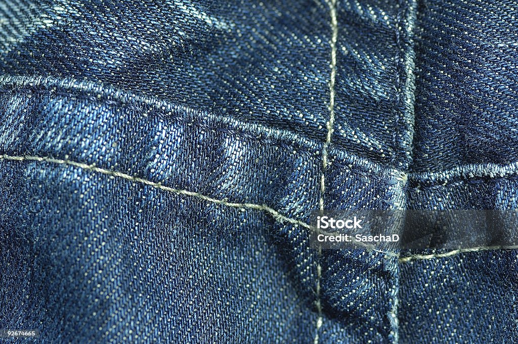 Niebieskie jeans - Zbiór zdjęć royalty-free (Bliski)