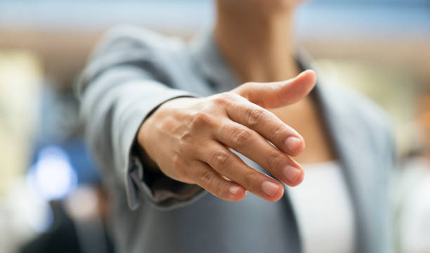 istock Business Woman Ready To Handshake 926748746
