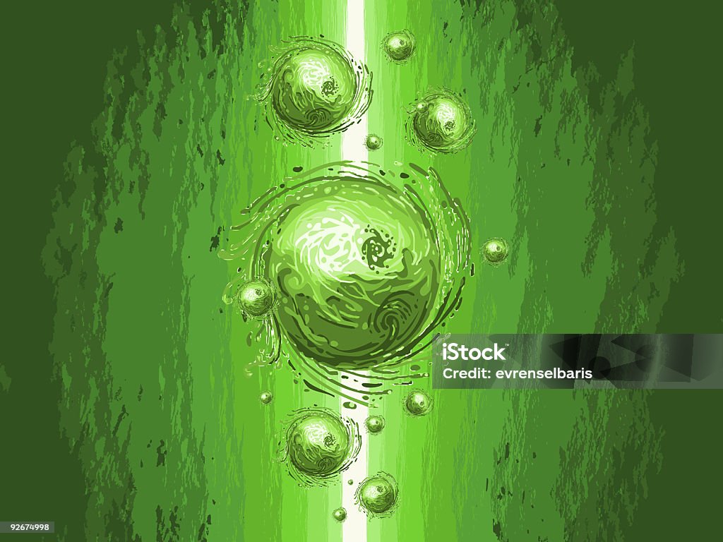 Verde aglimmer abismos - Ilustración de stock de Burbuja libre de derechos