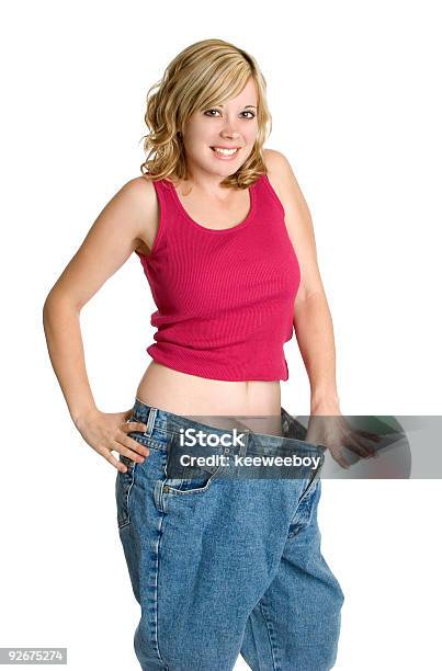 Erfolgreiche Gewicht Verlust Stockfoto und mehr Bilder von Frauen - Frauen, Groß, Jeans