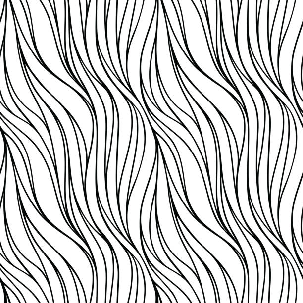 ilustrações, clipart, desenhos animados e ícones de padrão de vetor sem costura com linhas. - seaweed seamless striped backgrounds