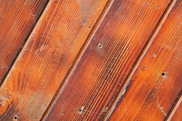 red wood diagonal pattern stock photo