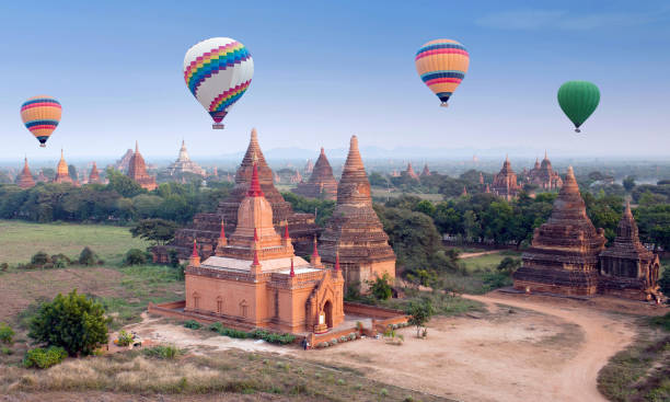 istock hot air balloons flying over Bagan, Mandalay division, Myanmar 926763338