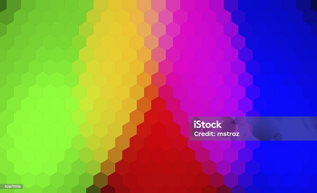 Textura Hexagonal espectro de fundo - Royalty-free Amarelo Foto de stock