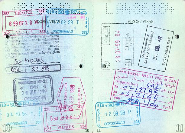 istock Old Lithuanian travel pasport 92677270