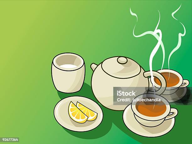 Tea Time Stock Illustration - Download Image Now - Above, Afternoon Tea,  Color Image - iStock
