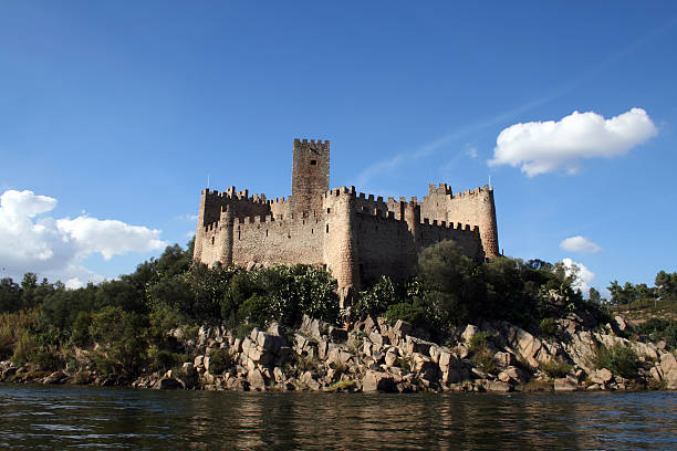 Almourol Castle (Castelo de Almourol) is a medieval castle in central Portugal situated on a small rocky island in the middle of the Tagus river. It as a Knights Templar stronghold used during the Reconquista.