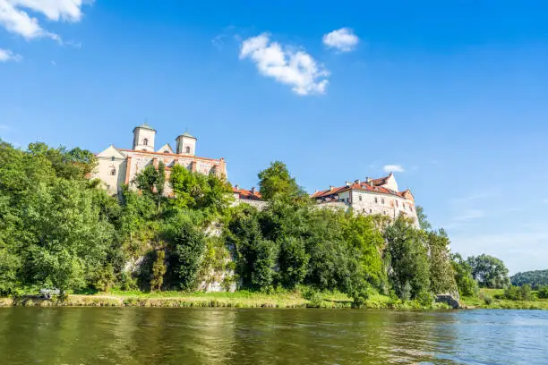 Benedictine Abbey at sunny summer day, Tyniec, Krakow, Poland