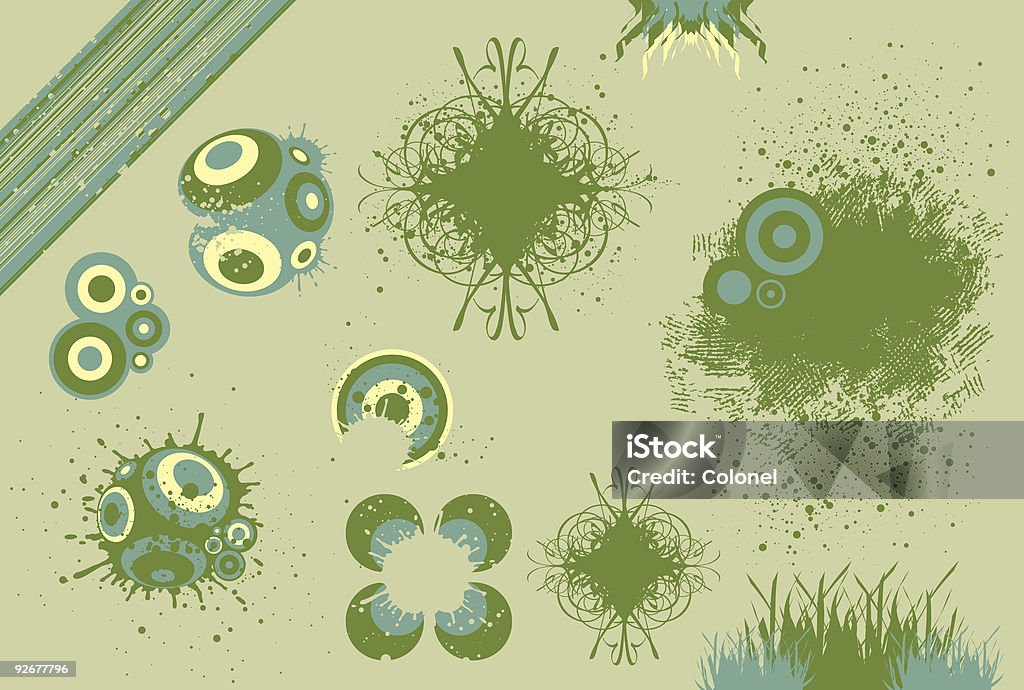 Grafische Elemente 7 (Vektor - Lizenzfrei Fingerabdruck Stock-Illustration