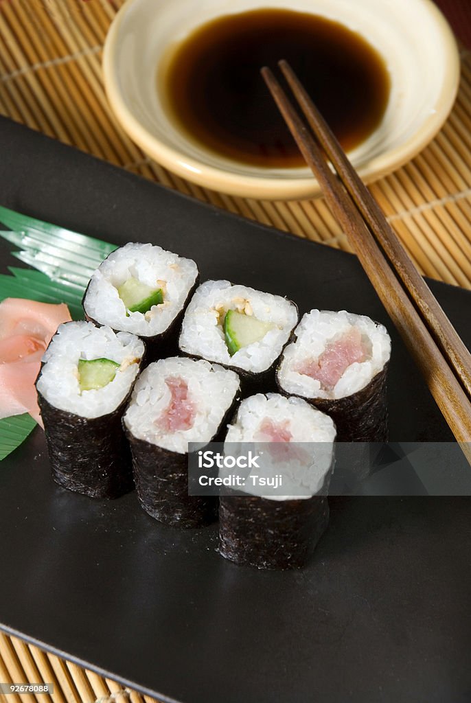 Sushi Roll - Foto de stock de Almoço royalty-free