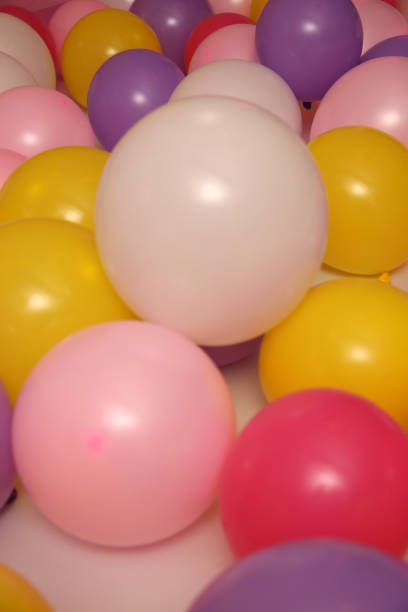 istock Colorful balloons on the floor 926782088