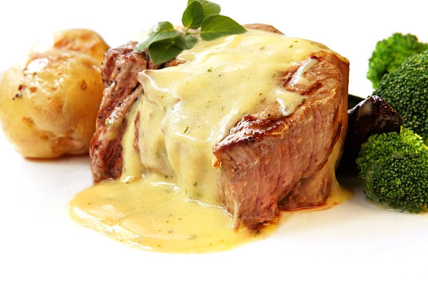 filet mignon  hollandaise sauce stock pictures, royalty-free photos & images