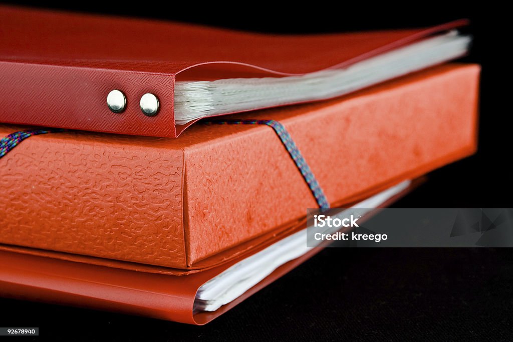 Stack red file folders  File Folder Stock Photo