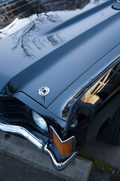 istock Vintage car hood 92679123