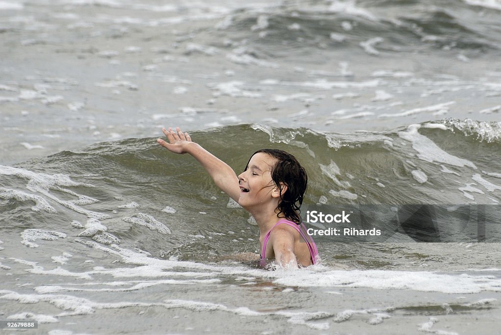 Chica nadando en el Mar Báltico - Foto de stock de Adolescente libre de derechos