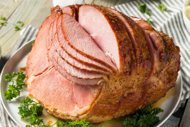 istock Homemade Glazed Easter Spiral Cut Ham 926799888