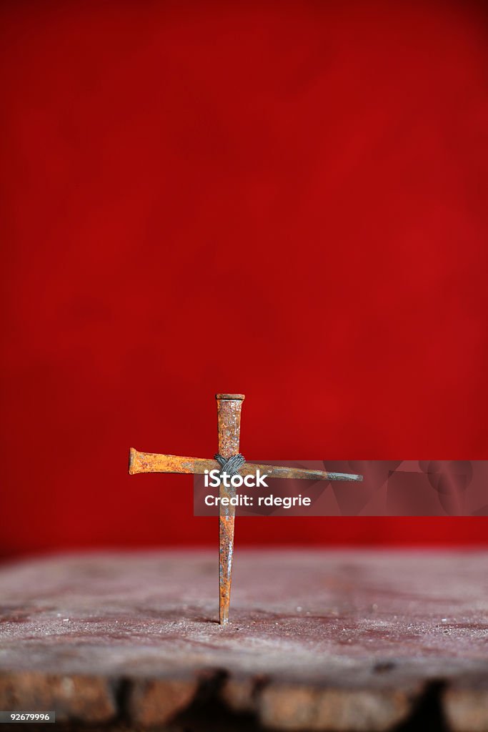 Old Rusty Cross  Christianity Stock Photo