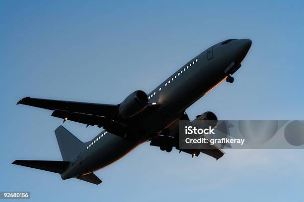 Foto de Avião Diária e mais fotos de stock de Asa de aeronave - Asa de aeronave, Avião, Azul