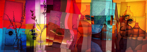 Collage of still lifes \