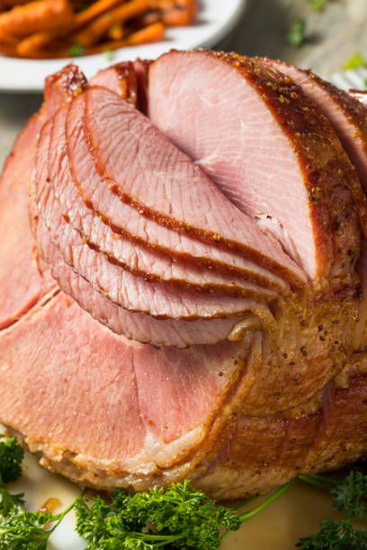istock Homemade Glazed Easter Spiral Cut Ham 926806900