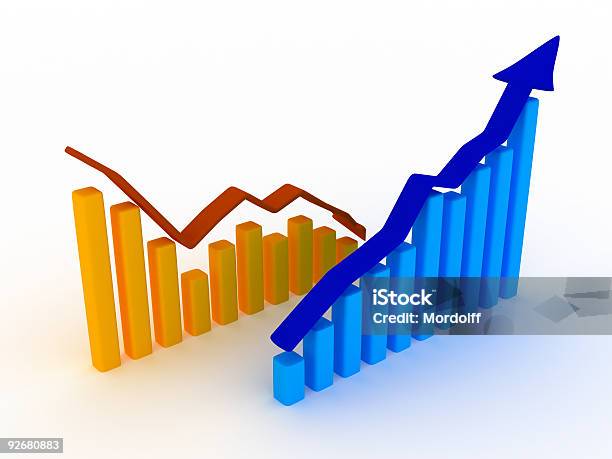 Negocios Gráfico V7 Foto de stock y más banco de imágenes de Amarillo - Color - Amarillo - Color, Analista financiero, Aspiraciones