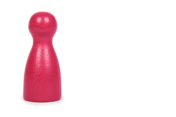 Wooden pawn leisure game figures. Isolated on white background, social idea, immigrants problem. Togetherness. Copy space Wooden pawn leisure game figures. Isolated on white background, social idea, immigrants problem. Togetherness. Copy space. board game piece stock pictures, royalty-free photos & images