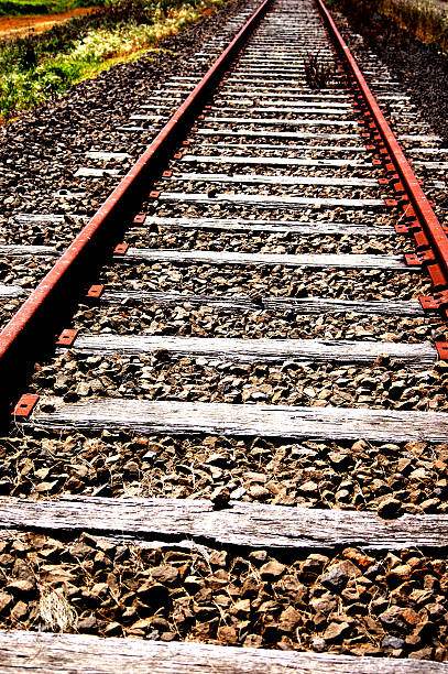 Linhas de comboio - fotografia de stock