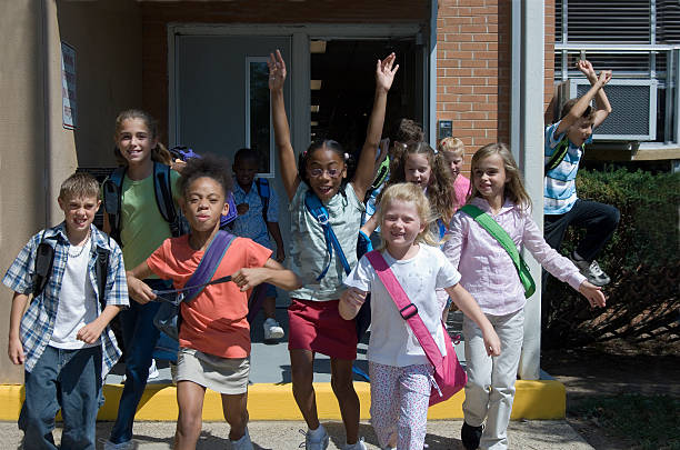 istock Kids excited to be getting out of school 92682424