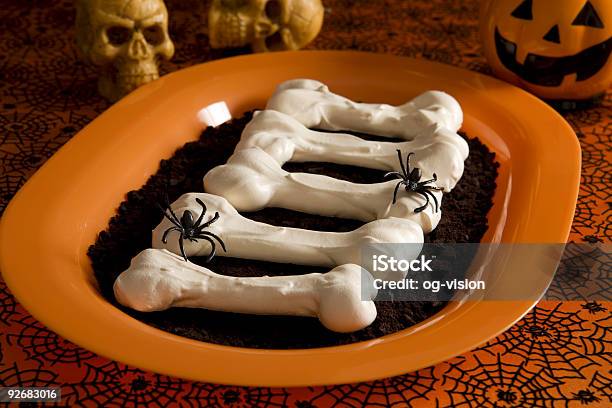 Halloween Meringue Bones Stock Photo - Download Image Now - Animal Bone, Human Bone, Meringue