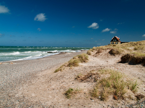 dune landscape on the north sea beach