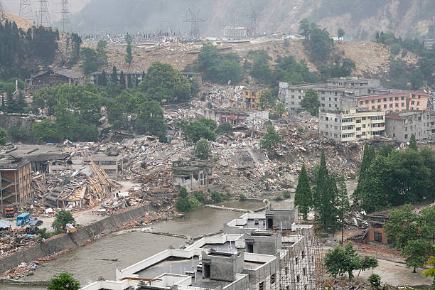 Sichuan earthquake - China stock photo