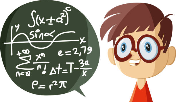 Genius Boy Stock Illustration - Download Image Now - Mathematical Symbol,  Mathematics, Child - iStock