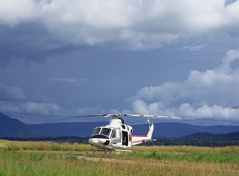 Helicopter near to Kavak,Bolivar state,Venezuela
