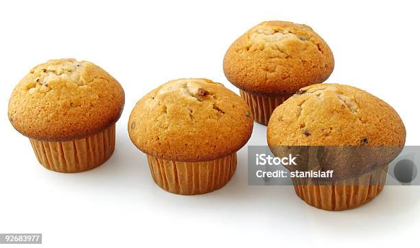 Muffins Mit Schokoladefüllung Stockfoto und mehr Bilder von Chocolate Chip - Chocolate Chip, Dessert, Erfrischung
