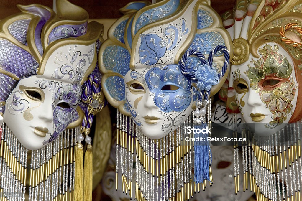 Três Linda venetian máscaras (XXL - Royalty-free Adulto Foto de stock