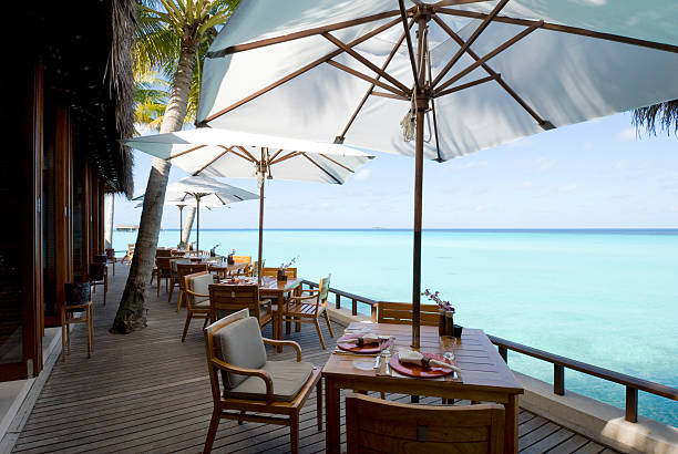 istock maldives beach resorts on Reethi Rah island. 92686220