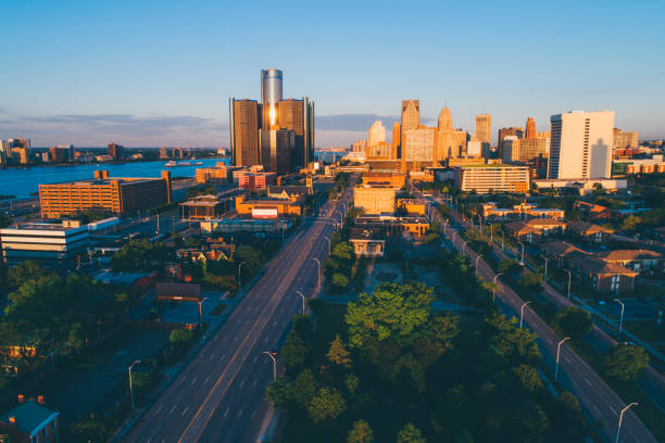 istock Detroit Aerial Panorama 926864062